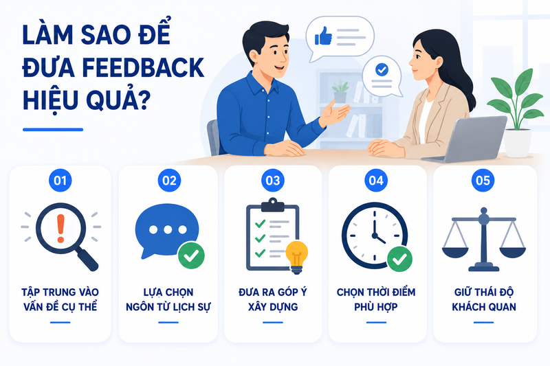 Làm sao để đưa feedback hiệu quả?