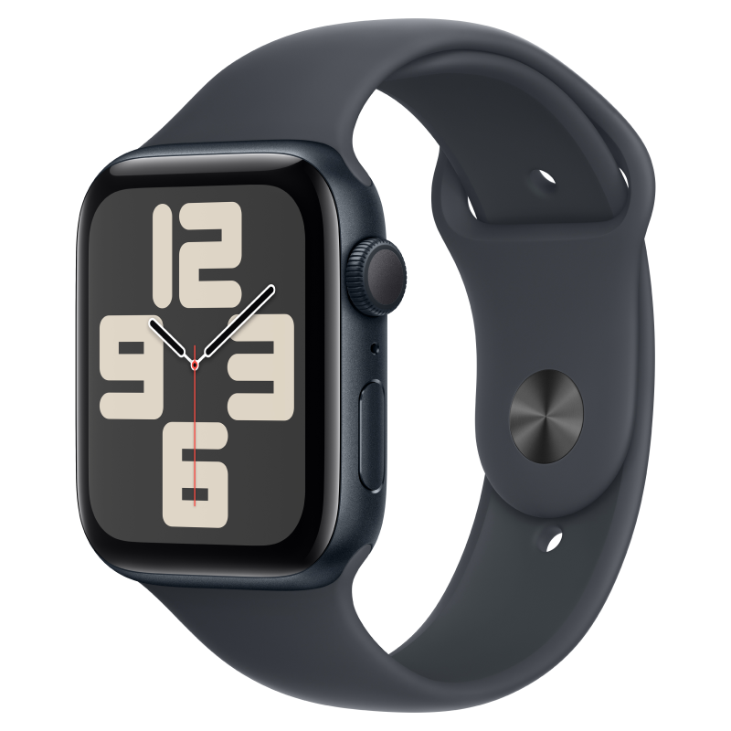 Đồng hồ Apple Watch SE 2024 GPS 44mm Viền Nhôm Đêm Xanh Thẳm Dây Cao Su S/M MXEJ3SA/A chính hãng, giá rẻ