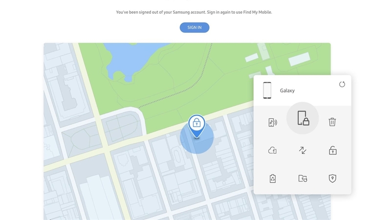 dieu kien su dung find my mobile samsung