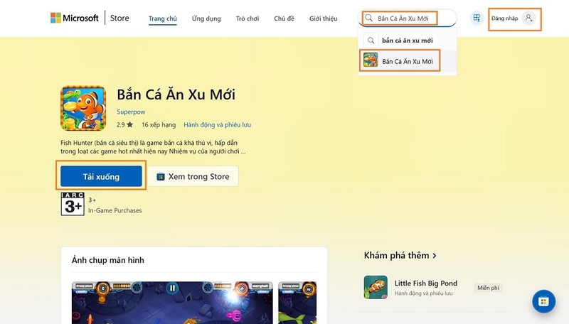 Hướng dẫn tải game Bắn Cá Ăn Xu Mới