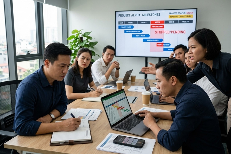 Người liên tục do dự sẽ trở thành điểm nghẽn cản trở tiến độ chung