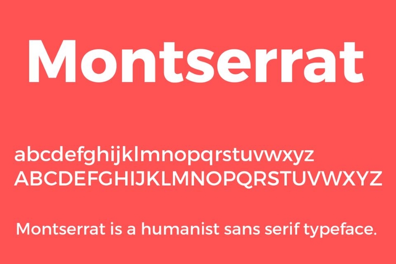 Montserrat là font chữ được giới thiết kế cực kỳ yêu thích
