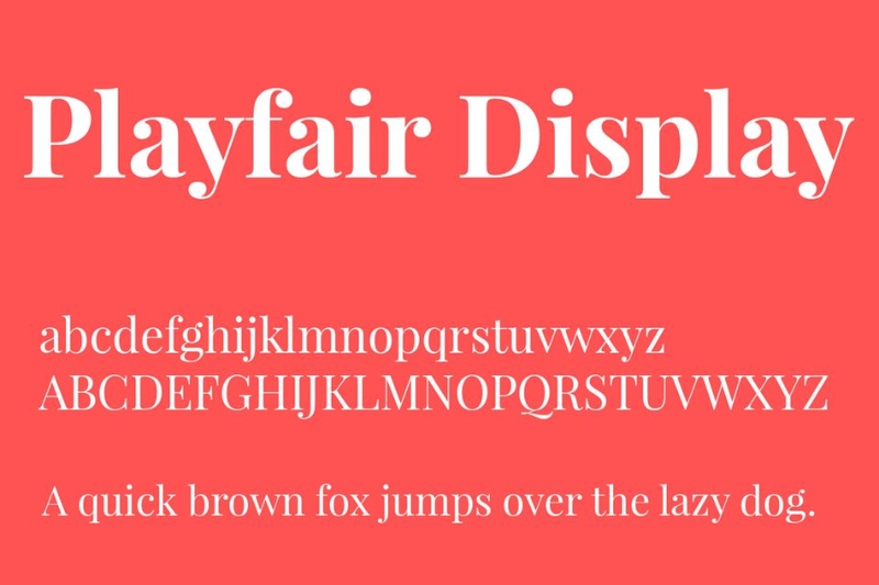 Playfair Display là font chữ đẹp bảng chữ cái mang đậm phong cách cổ điển