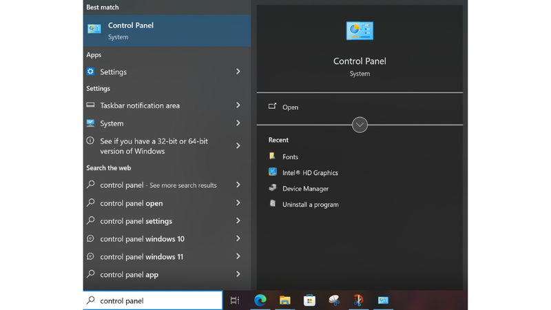 Dùng Control Panel để cài font