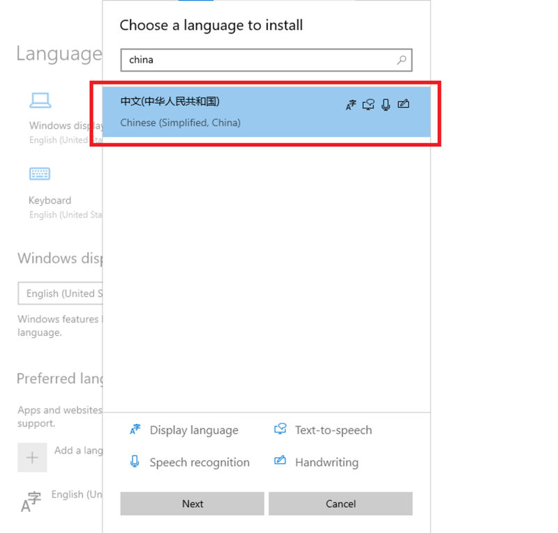 Thêm ngôn ngữ China vào máy
