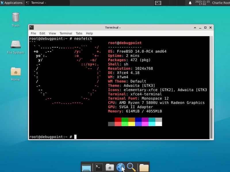 cac phien ban cua freebsd
