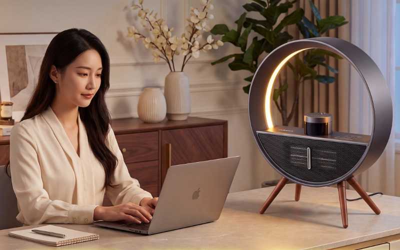 Máy sưởi gốm điều khiển bằng giọng nói Fujihome FH02RLUX 2000W - hình 1