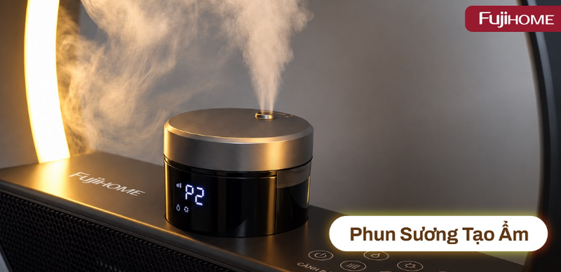 Máy sưởi gốm điều khiển bằng giọng nói Fujihome FH02RLUX 2000W - hình 5