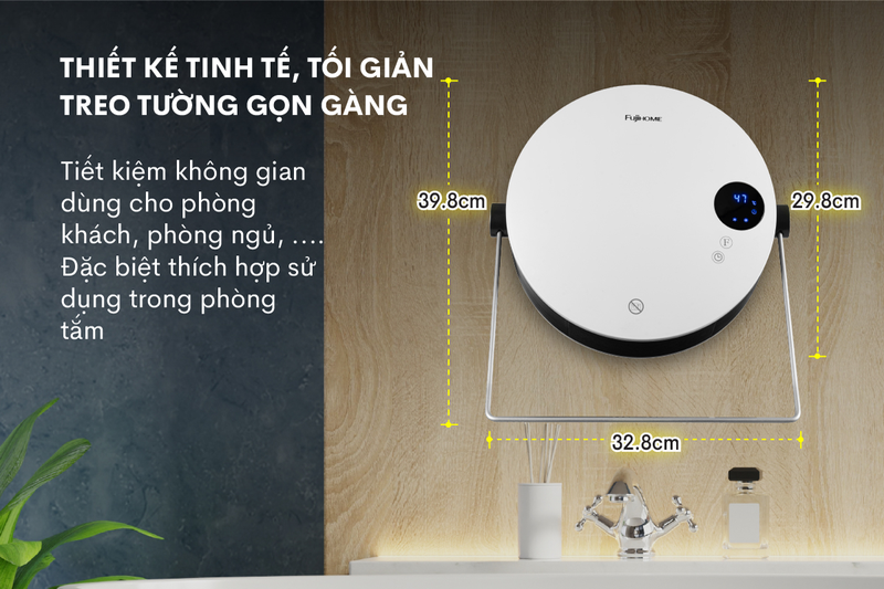 Quạt sưởi treo tường nhà tắm Fujihome FHB5000 - hình 4