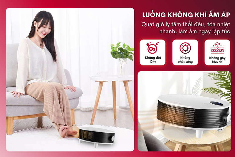 Quạt sưởi treo tường nhà tắm Fujihome FHB5000 - hình 2