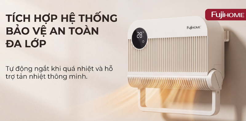 Máy sưởi gốm đa năng Fujihome FHB6000E 1500W - hình 8