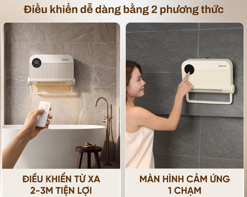 Máy sưởi gốm đa năng Fujihome FHB6000E 1500W - hình 7
