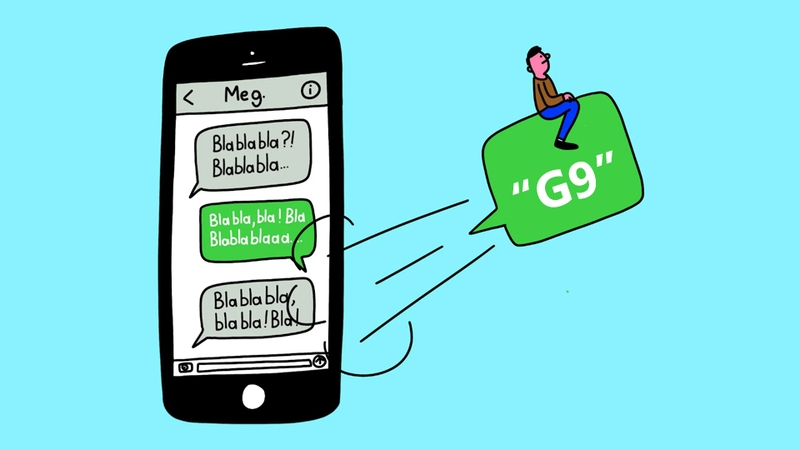 G9 có thể được sử dụng để kết thúc cuộc trò chuyện