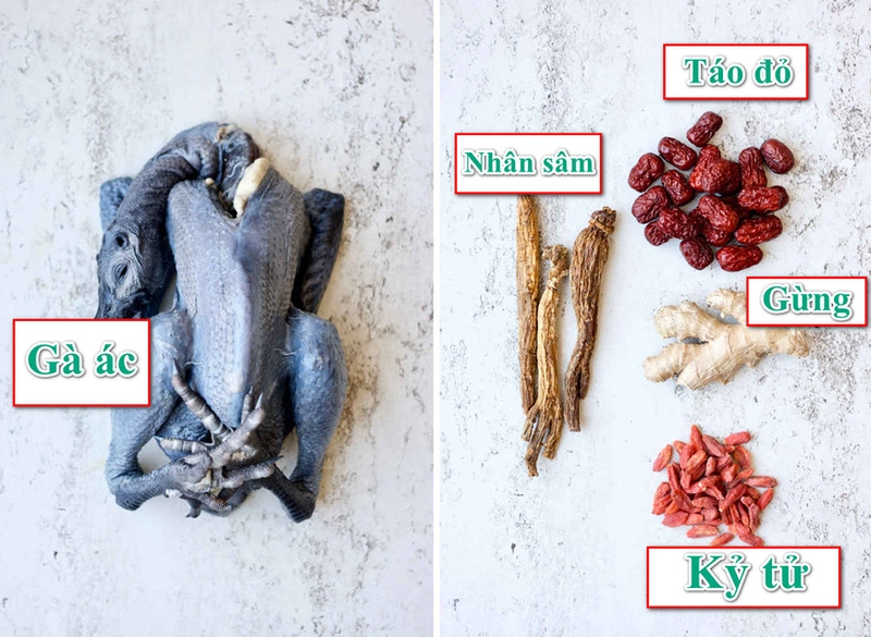 Gà ác hầm sâm - 05