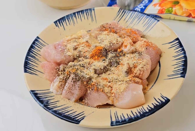 gà chiên cốm hình 4