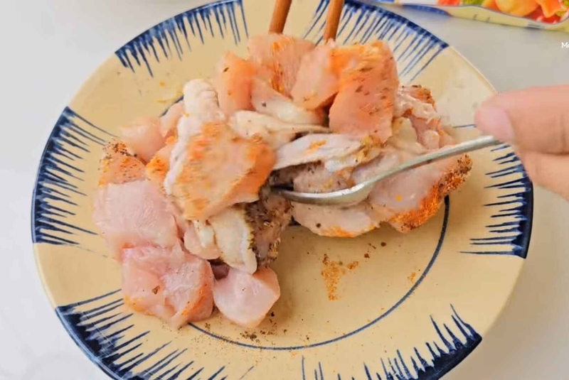 gà chiên cốm hình 5