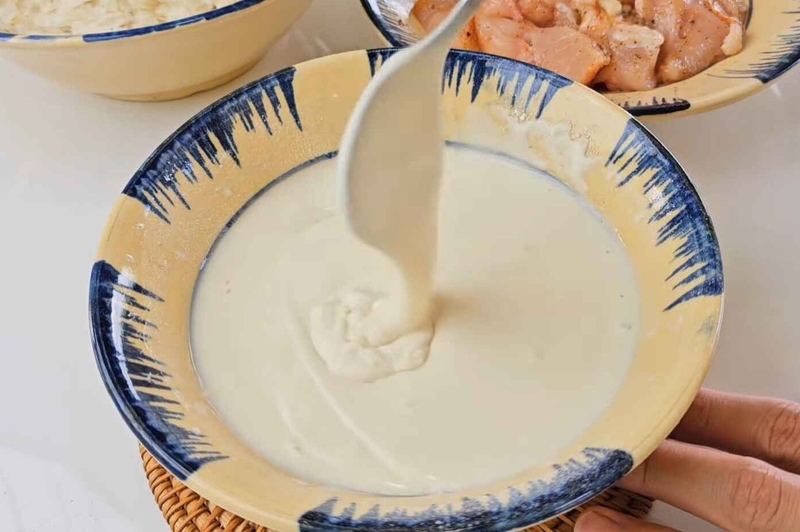 gà chiên cốm hình 6