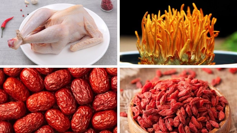 gà hầm đông trùng hạ thảo 1