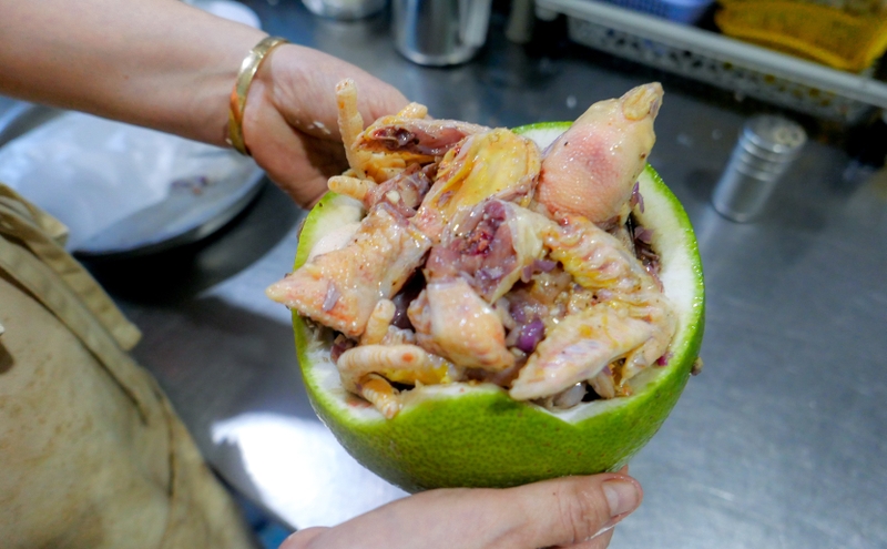 gà hấp bưởi 3