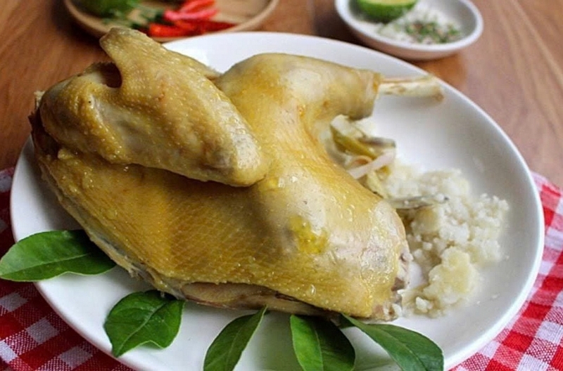 gà hấp muối sả ảnh 1