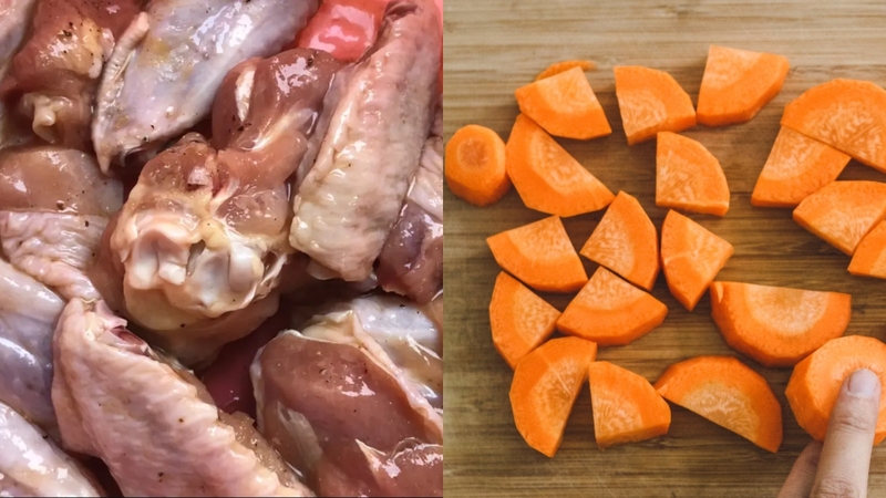 Bước 1: Sơ chế nguyên liệu