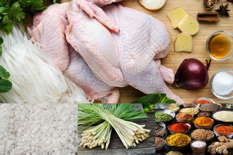 Nguyên liệu cho món gà nổ muối hột