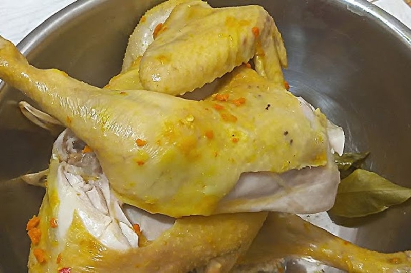 Hấp gà