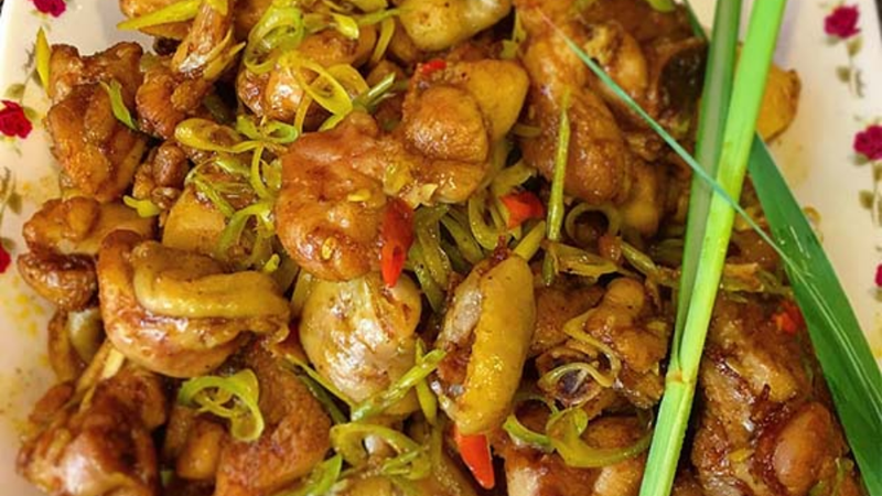 gà nấu ớt hiểm 1