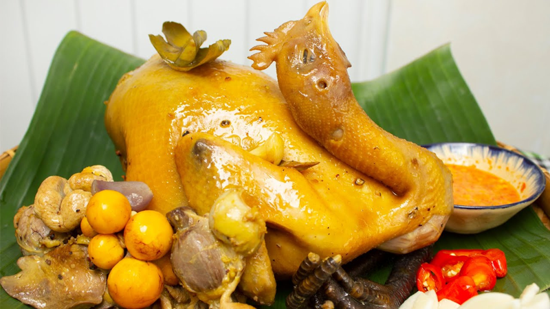 Gà hấp