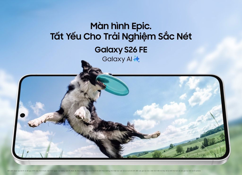Màn hình AMOLED 6,7 inch, tần số quét 120 Hz.
