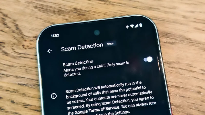 Scam Detection sử dụng AI để nhận diện các cuộc gọi có dấu hiệu lừa đảo.