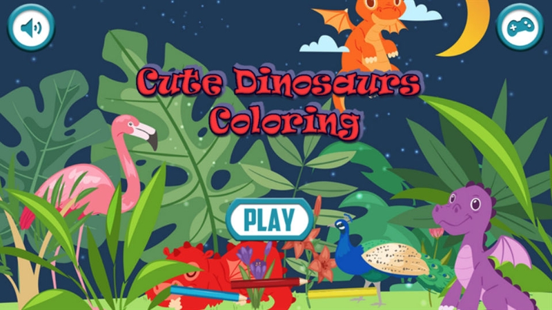 Ô màu khủng long dễ thương là game cần vận dụng trí nhớ và khả năng phán đoán