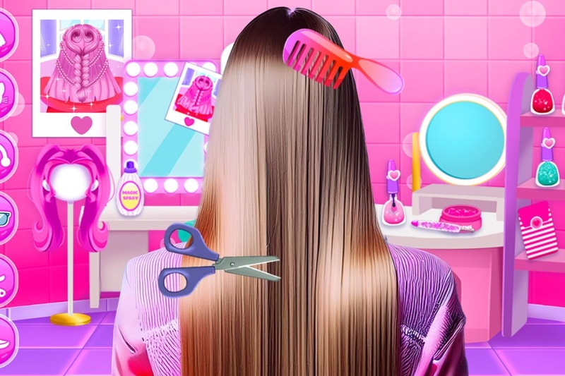 Game làm tóc Hair Salon and Dress Up Girl