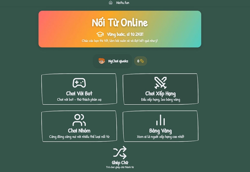 game nối từ 2026 - 03