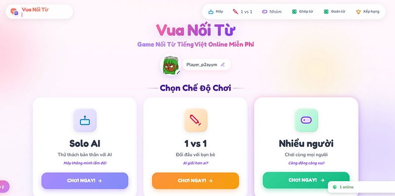 game nối từ 2026 - 06