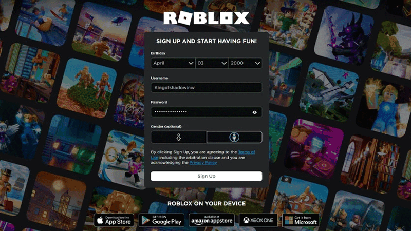 Đăng ký tài khoản Roblox cực đơn giản