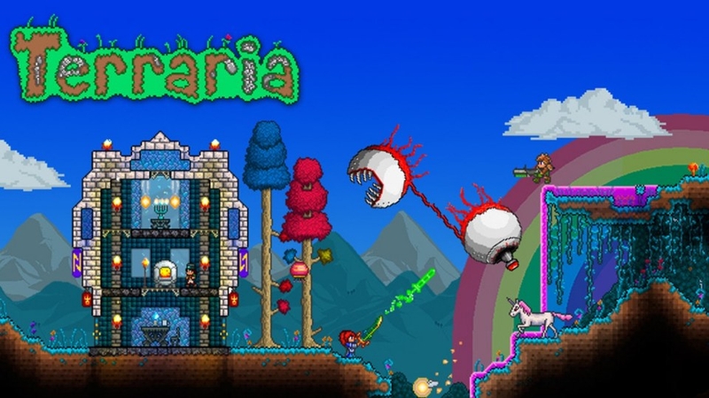 Terraria đưa người chơi về thời trung cổ, nơi hiệp sĩ, phù thủy còn tồn tại