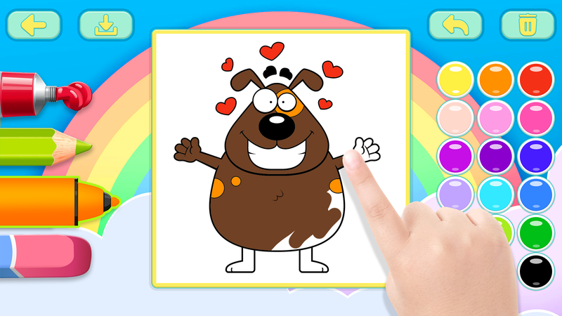 coloring book kids art game