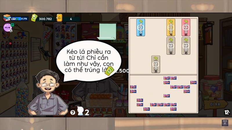 Căn tin trong game Trở Về Tuổi Thơ tái hiện nhiều trò chơi thú vị