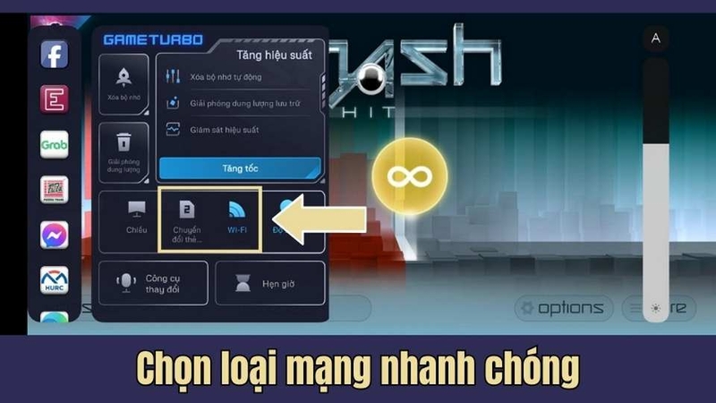 Game Turbo 4.0 cung cấp công cụ chuyển đổi mạng tức thì