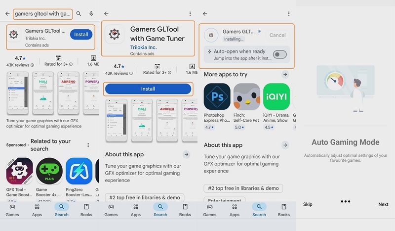 Cách tải về Gamers GLTool with Game Tuner cho thiết bị của bạn
