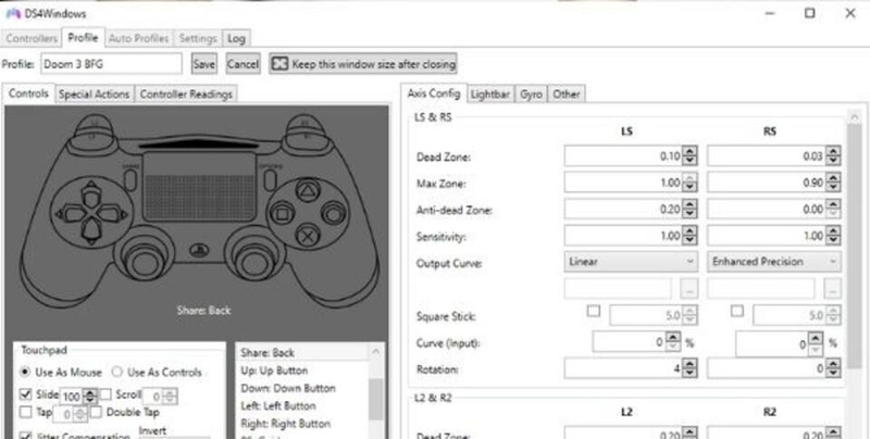 DS4Windows có giao diện dễ sử dụng