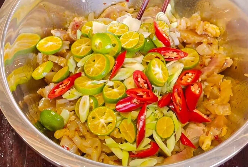 gân bò trộn chua ngọt hình 13