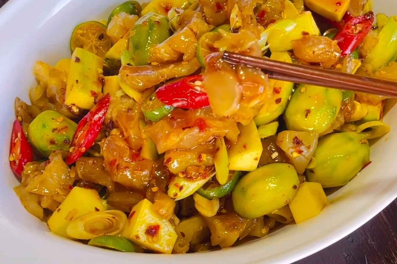 gân bò trộn chua ngọt hình 15