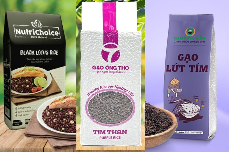 Một số sản phẩm gạo lứt tím than nên biết