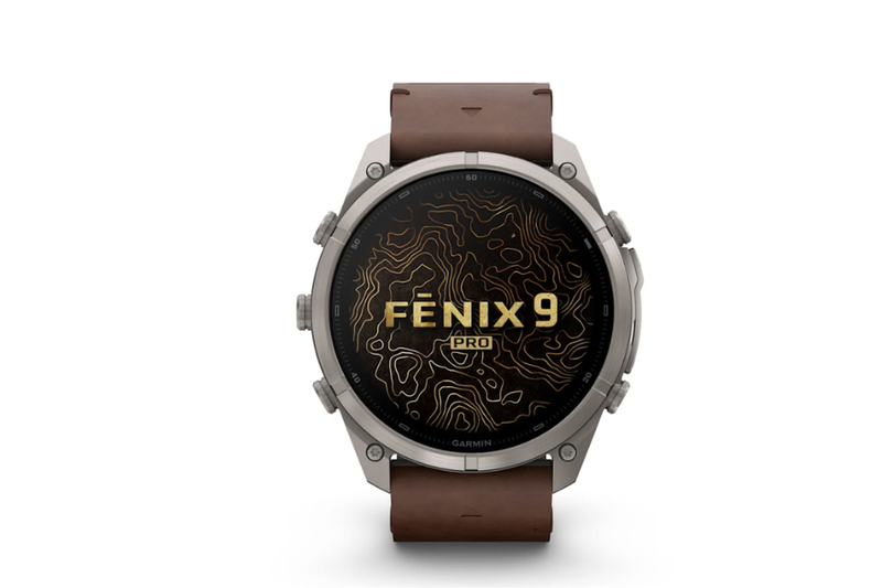 Garmin Fenix 9 Pro Titanium 51 mm AMOLED dây da 12