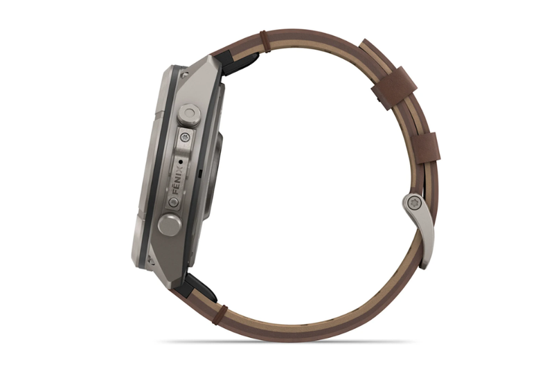 Garmin Fenix 9 Pro Titanium 51 mm AMOLED dây da 2