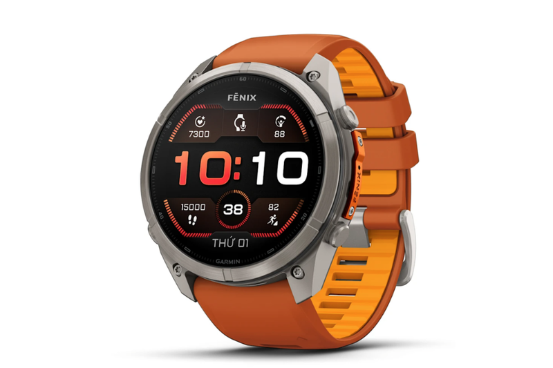 Garmin Fenix 9 Pro Titanium 51mm AMOLED Dây Silicone 1