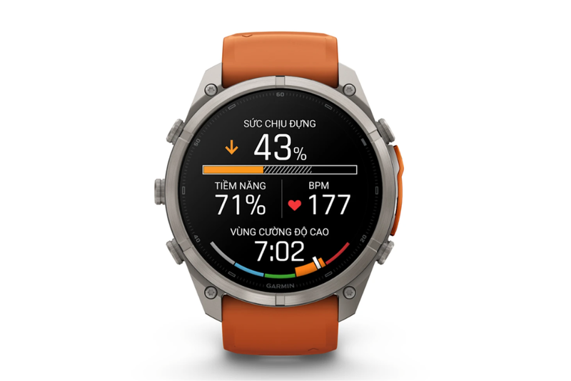 Garmin Fenix 9 Pro Titanium 51mm AMOLED Dây Silicone7