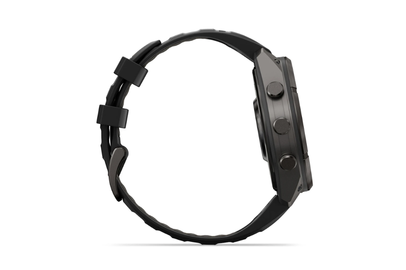 Garmin Fenix 9 Pro Titanium phủ DLC Carbon 47 mm AMOLED dây silicone 2